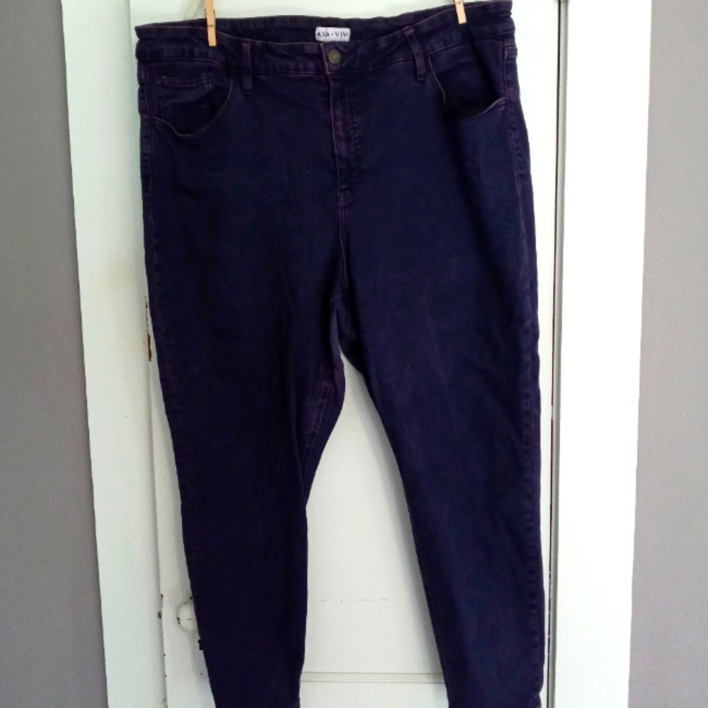 Ava+Viv purple jeans